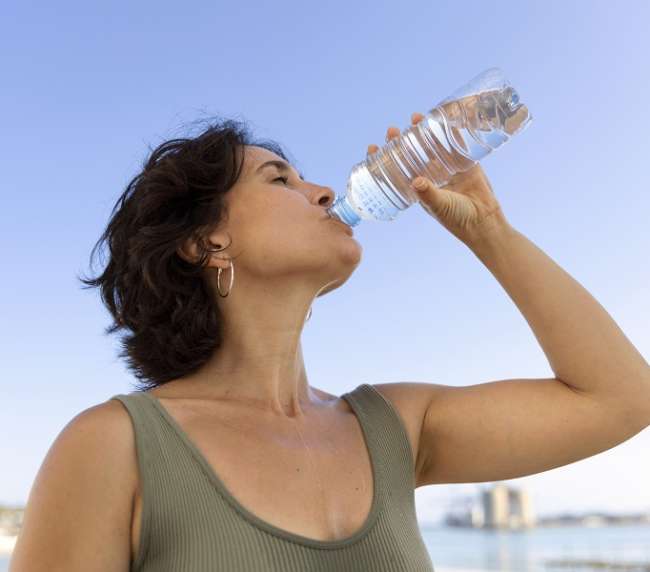 drinking water